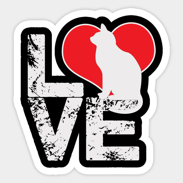 Love cats Sticker by Sezoman